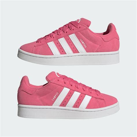 adidas campus wit roze